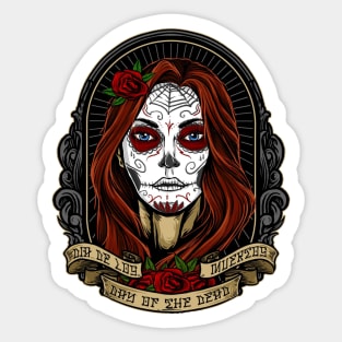 Day of the dead girl Sticker